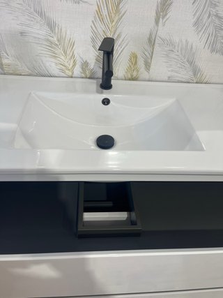 Mueble de baño 120cm blanco 1 seno