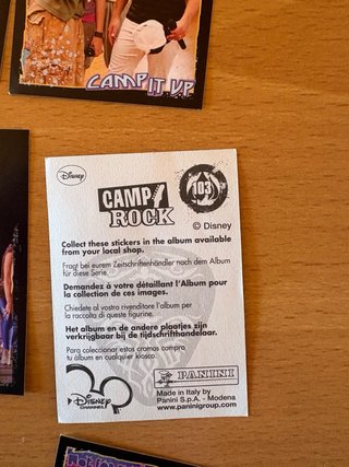 Cromos Camp Rock Disney