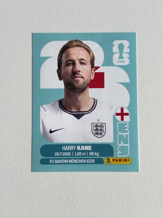 Cromo Harry Kane Mundial 2026 Panini
