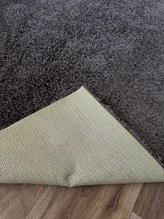 Tappeto Shaggy grigio/marrone pelo lungo