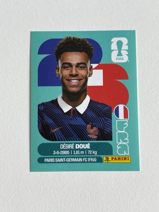 Cromo Desiré Doué Mundial 2026 Panini