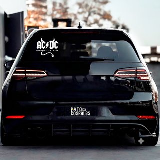 Pegatina AC/DC para coche
