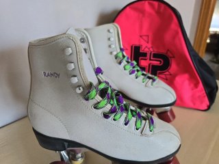 Patines de piel blancos Randy