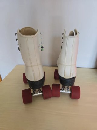 Patines de piel blancos Randy