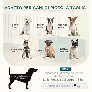 Sofá para Perros y Gatos con Diseño Escandinavo y Cojín Acolchado, Cama para Animales de Interior en Terciopelo y Madera, 64X45X36Cm, Azul