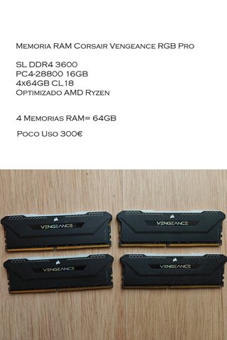 Memoria RAM Corsair Vengeance RGB Pro DDR4