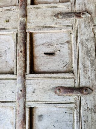 Baul / coffre antiguo madera y bronce del fin 1800