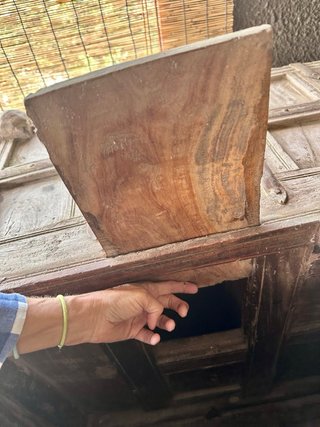 Baul / coffre antiguo madera y bronce del fin 1800