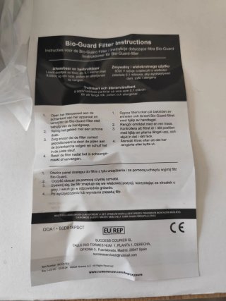 Filtro Ricambio Bio-Guard Nuwave 360