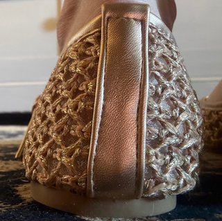 Ballerine dorate eleganti n.39