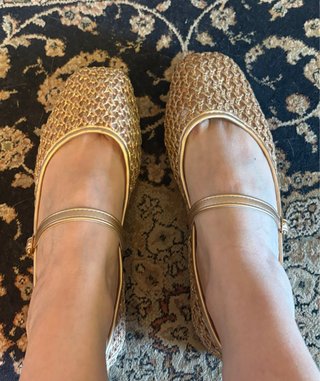 Ballerine dorate eleganti n.39