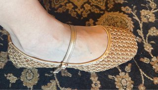 Ballerine dorate eleganti n.39