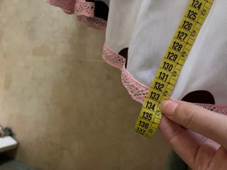 Traje Flamenca Lunares Blanco/Marrón/Rosa