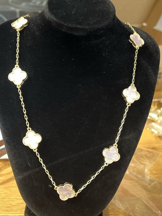 Collar XP 14K Laminado Trébol 50cm
