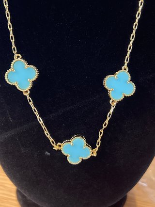 Collar XP 14K Laminado Trébol 50cm