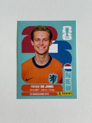 Cromo Frenkie de Jong Mundial 2026