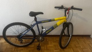 Bicicleta Montaña BTT BASIC Azul/Amarillo