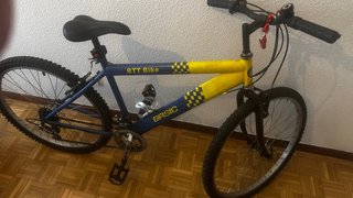 Bicicleta Montaña BTT BASIC Azul/Amarillo