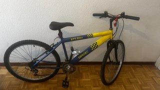Bicicleta Montaña BTT BASIC Azul/Amarillo