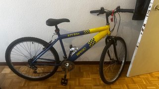 Bicicleta Montaña BTT BASIC Azul/Amarillo