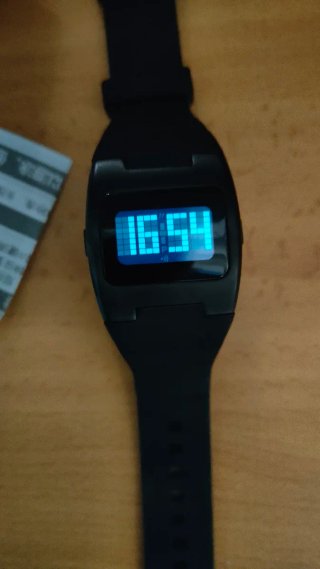 Reloj digital negro