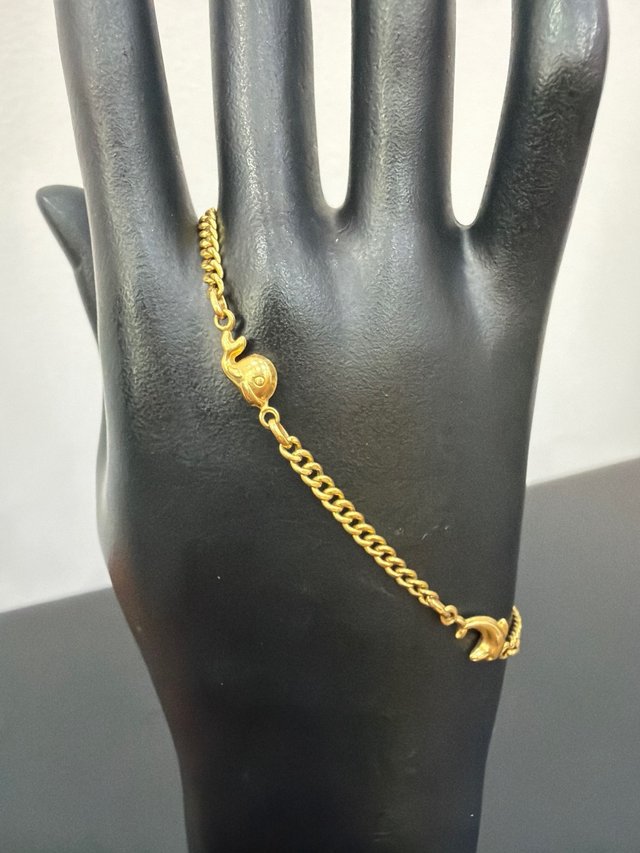 Pulsera oro 18k diseño animales