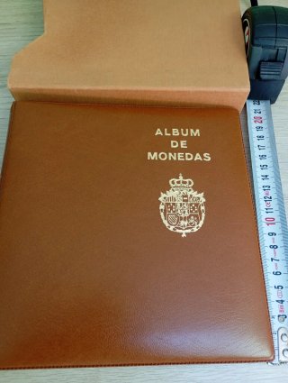 Álbum de Monedas Marrón con Caja Protectora
