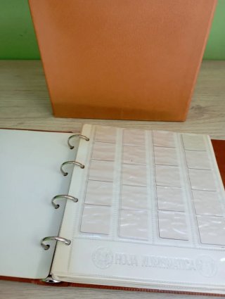 Álbum de Monedas Marrón con Caja Protectora