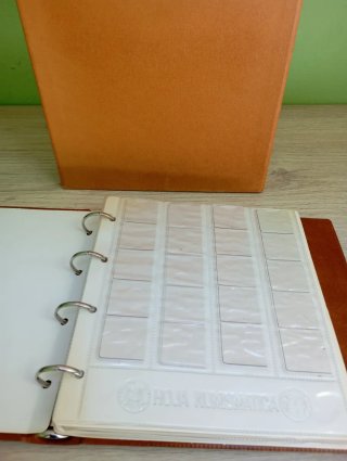 Álbum de Monedas Marrón con Caja Protectora