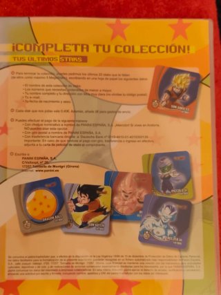 Álbum Panini Dragon Ball Z Staks