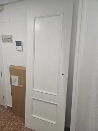 Puertas macizas lacadas blanco 203x72