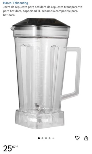 Vaso para licuadora