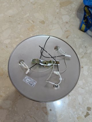 Lámpara de techo 3 focos metal