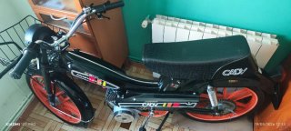 Mobylette Cady e 14 Negro/Naranja