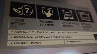 Portátil Acer i7 8GB RAM 1TB HDD
