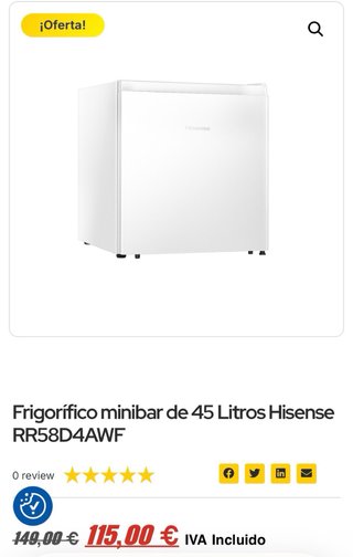 Frigorífico Hisense Compacto