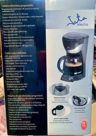 Cafetera Jata Eléctrica Programable Nueva