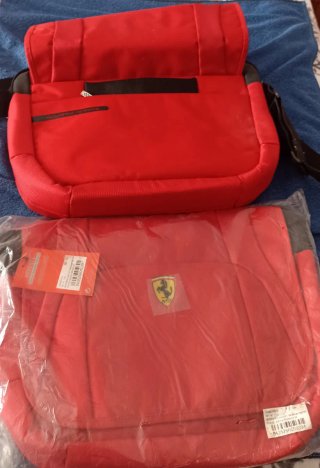 Maleta Bolsa Maletín Portátil Ferrari Rojo