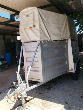 Remolque para 2 caballos, matrícula blanca van