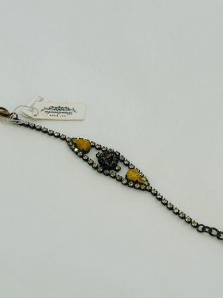 Pulsera Dimitriadis Azul , Ambar y Dorada
