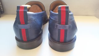 Mocassini Gucci Pelle Blu Misura 43