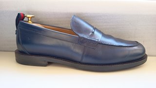 Mocassini Gucci Pelle Blu Misura 43