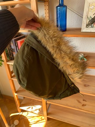 Parka Stradivarius verde mujer Talla S