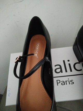 Ballerine nere tacco 4 cm, numero 40