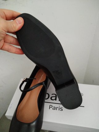 Ballerine nere tacco 4 cm, numero 40
