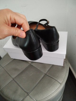 Ballerine nere tacco 4 cm, numero 40