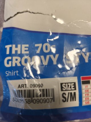 Disfraz Disco años 70 Talla S/M