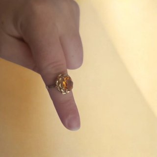 Anillo Oro 18k con Topacio