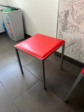 Sillas de cocina rojas (Set de 2)