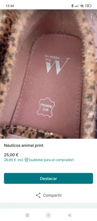 Mocasines animal print con flecos